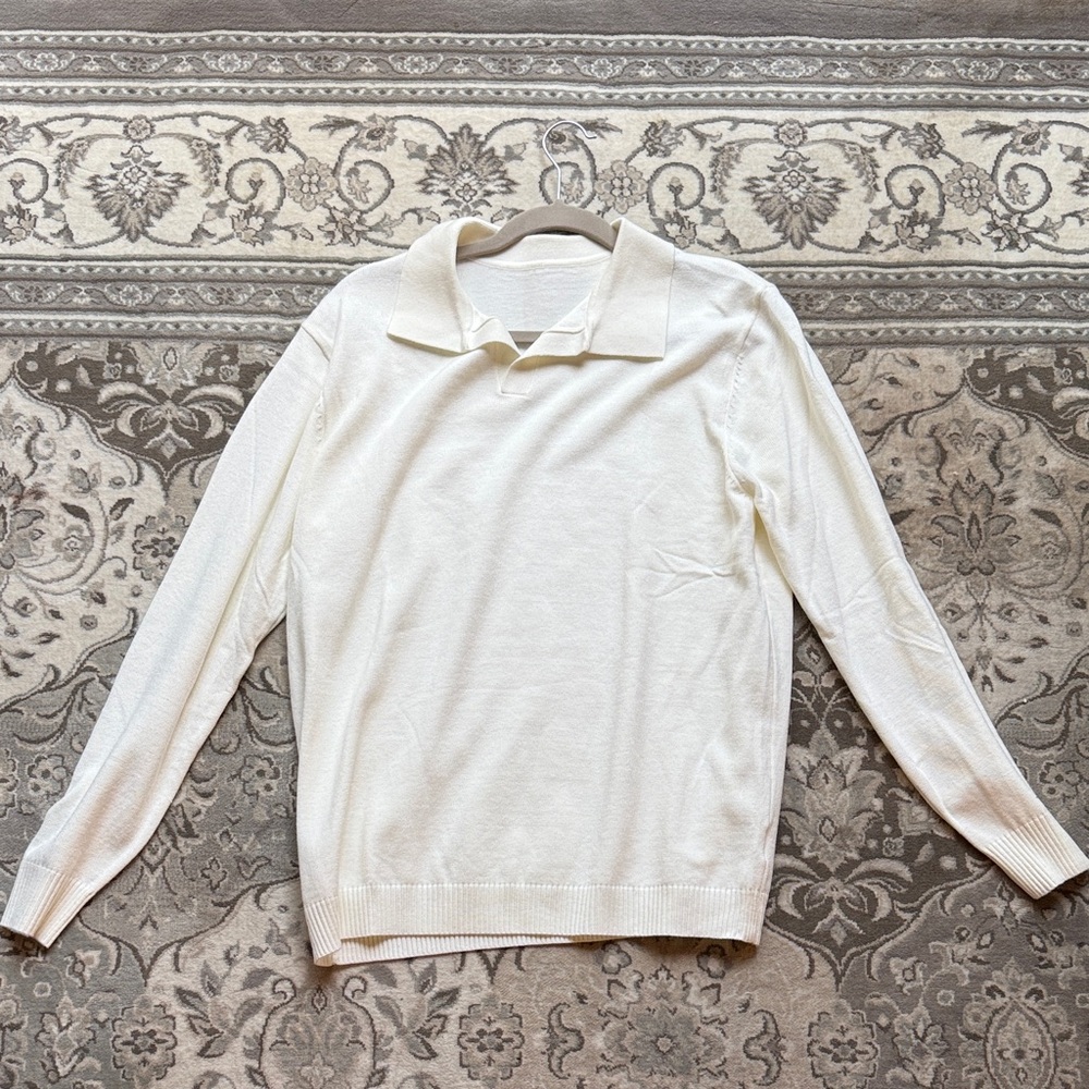 Men's White Sweater